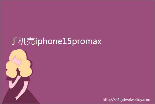 手机壳iphone15promax
